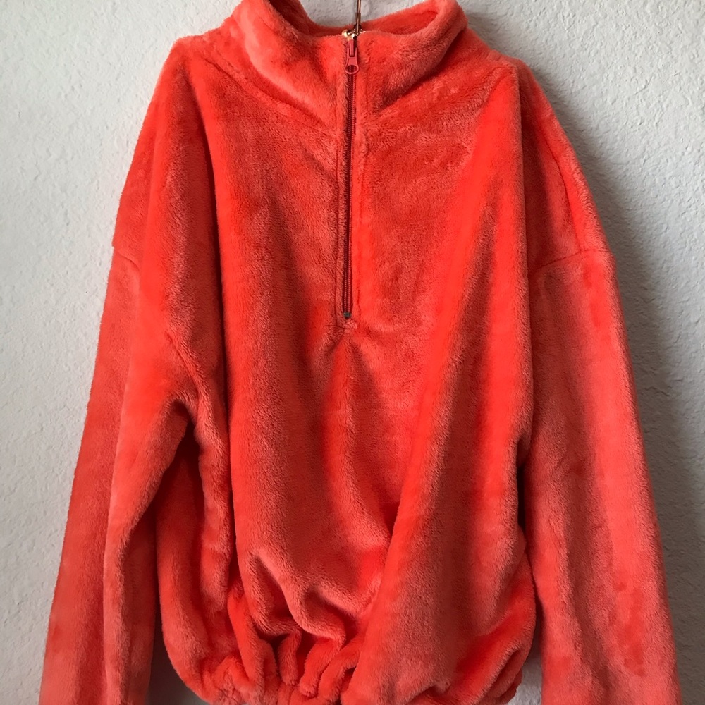 Bright neon cropped sweater!